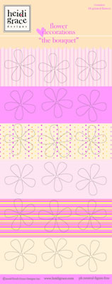 Heidi Grace - The Bouquet - Plastic Flower Decorations  (sold in 3's)